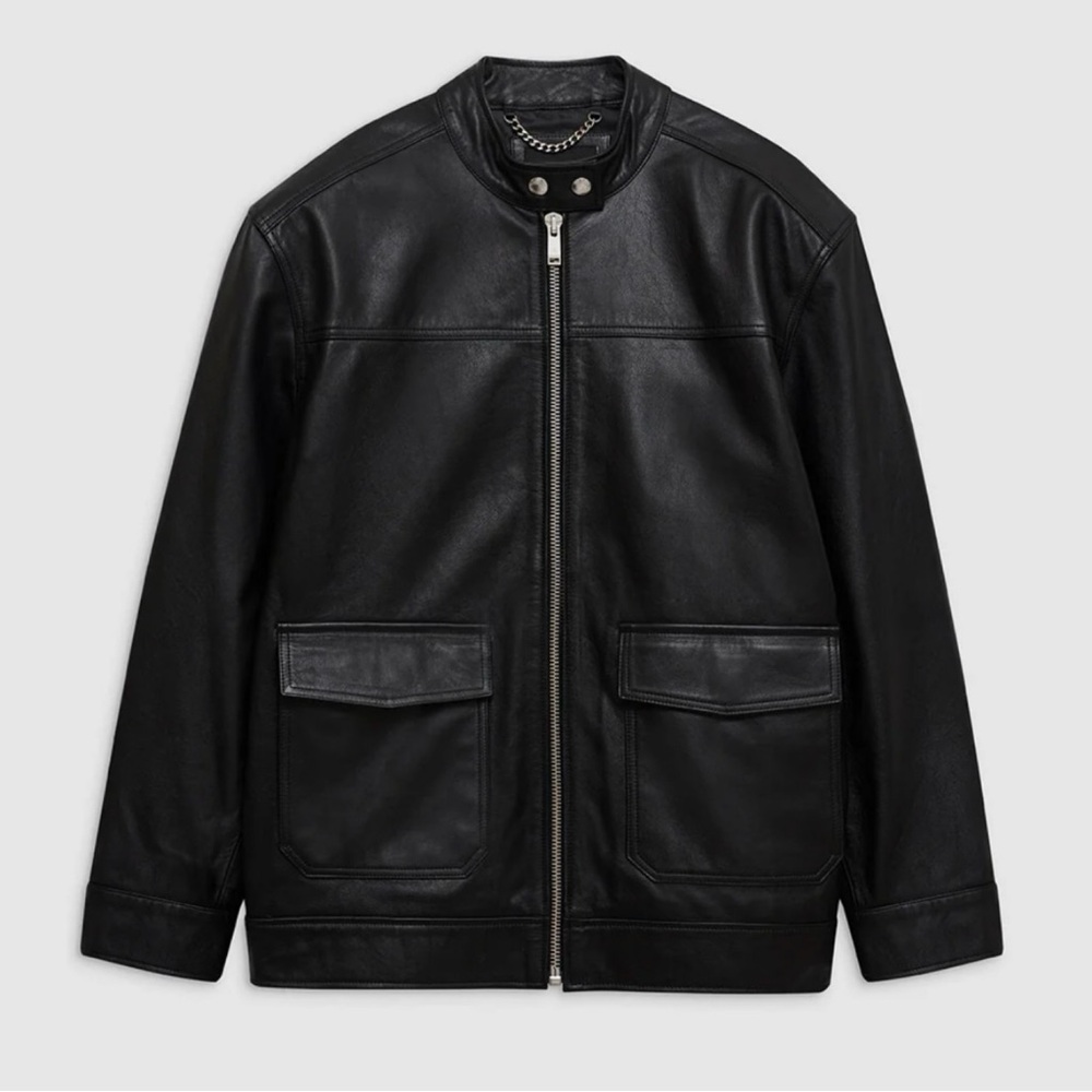 Anine Bing Henry Black Leather Jacket